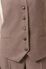 1909 Жилет женский (кофейный)