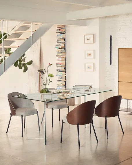 Стеклянный стол Burano 180х90 см