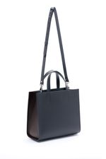 ШОППЕР КВАДРАТНЫЙ ЧЕРНЫЙ|ГРАФИТ|Т.КОРИЧНЕВЫЙ