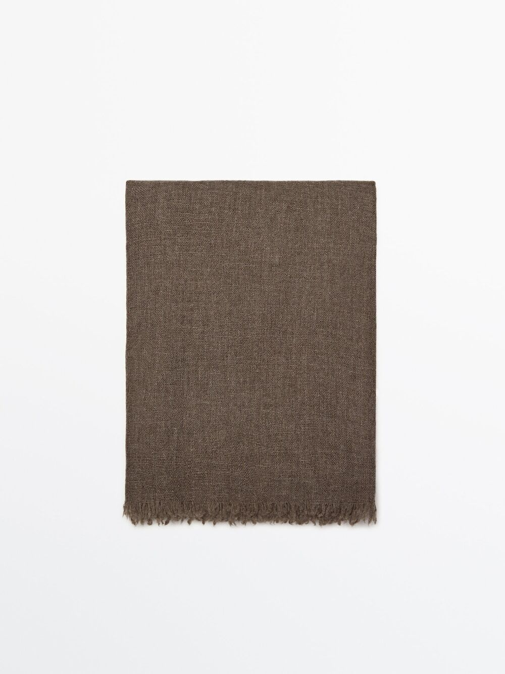 Massimo Dutti 100% кашемировый шарф, рыжевато-коричневый