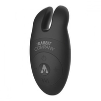 Черный вибростимулятор с ушками The Rabbit Company Lay-on Rabbit TRC-007BLK