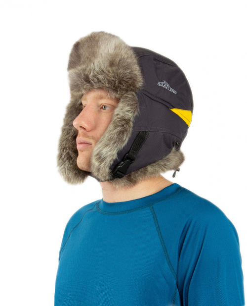 Шапка-ушанка Нельма NEW (таслан, серо-желтый) Новатекс