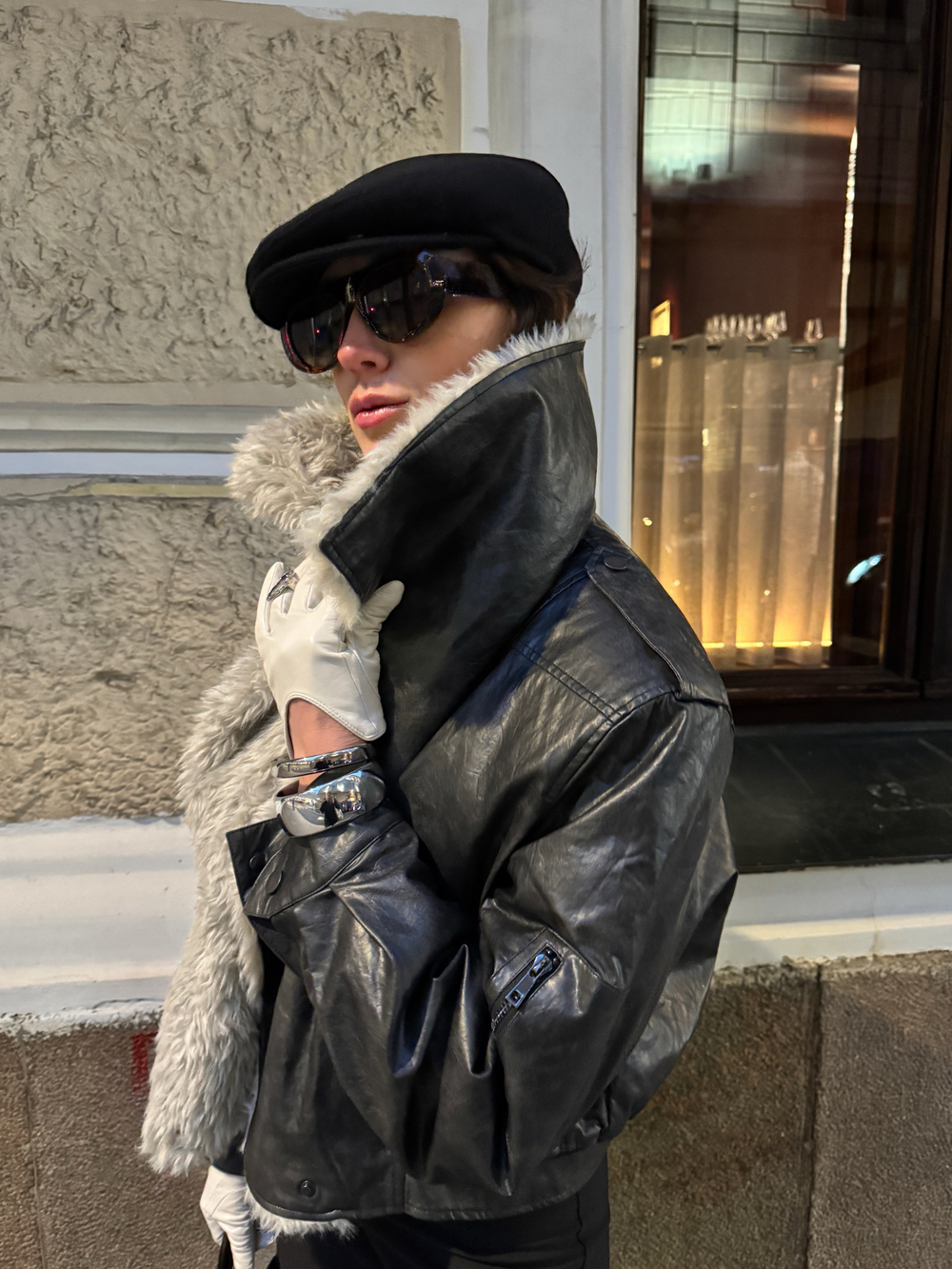 Дубленка с эко-мехом ELIAS