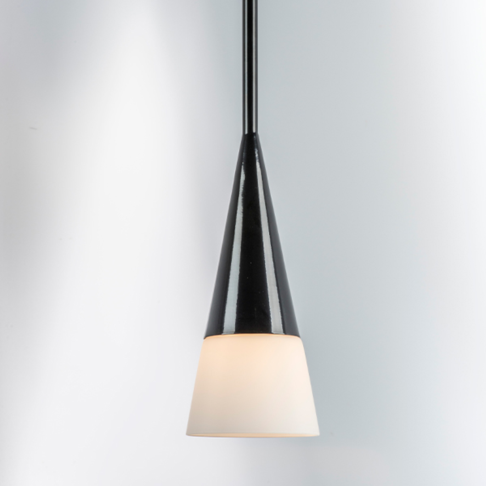 804117 Подвес CONICITA 1х40W E14 ЧЕРНЫЙ/БЕЛЫЙ