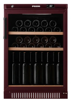 Винный шкаф монотемпературный Pozis ШВ-39 вишневый