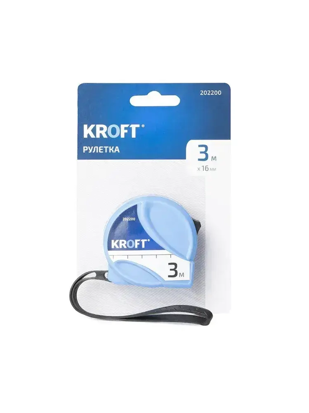 Рулетка строительная 3 м х 16 мм KROFT