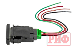 Кнопка ВКЛ/ВЫКЛ, белый, COMPRESSOR TOYOTA 40x20 горизонтальная