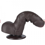 Реалистичный фаллоимитатор Lovetoy Sliding Skin (18,3×3,5 см) с двойной плотностью черный