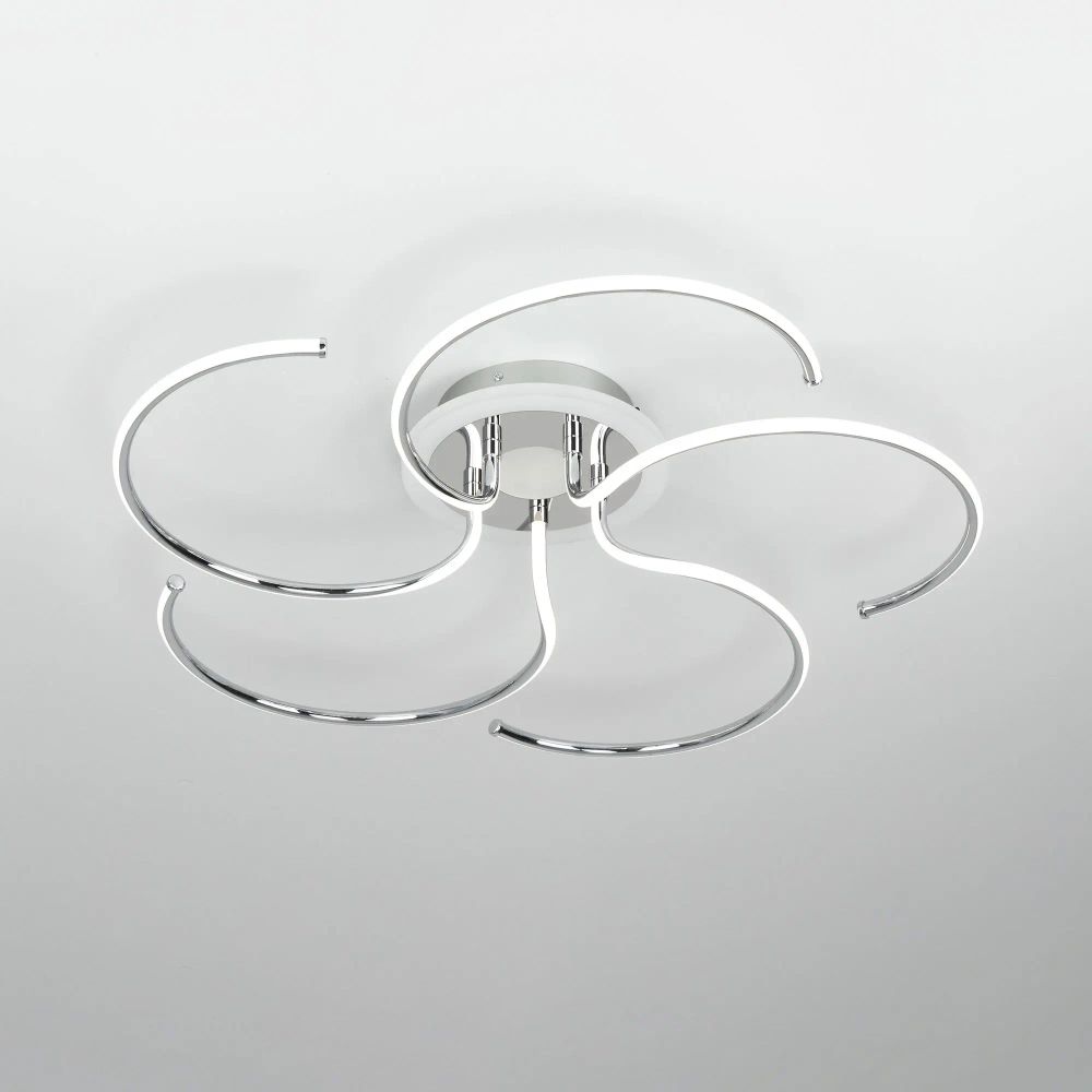 Citilux Джемини CL229251E LED RGB Люстра с пультом Хром