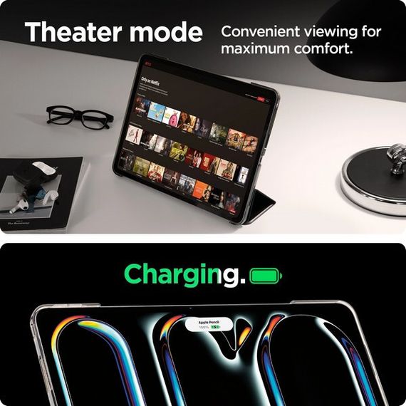 Чехол Spigen Smart Fold для iPad Pro 11 (2024) ACS07025 Black