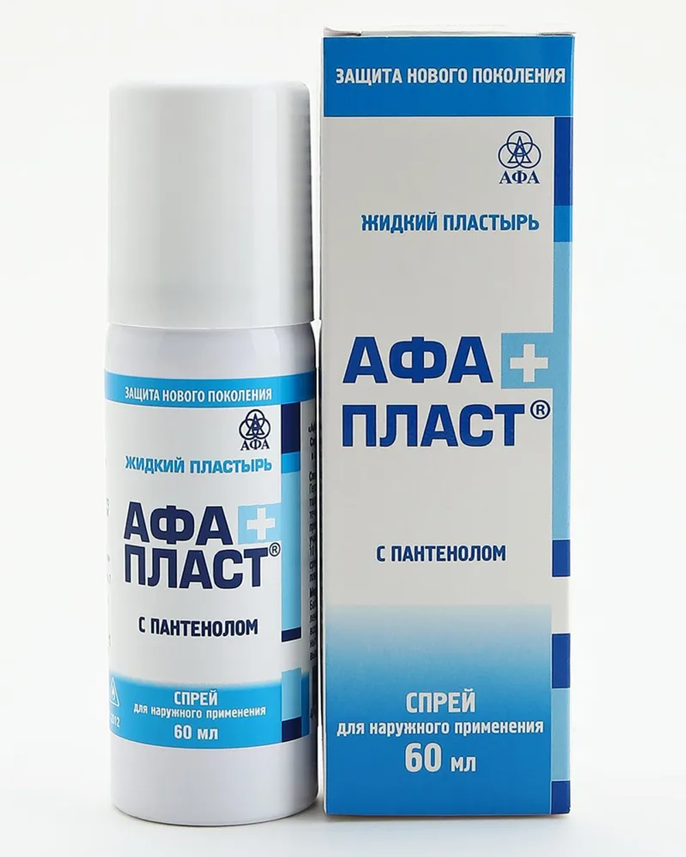 АфаПласт пластырь жидкий спрей с пантенолом 60гр.