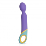 Фиолетовый вибромассажер Base Wand Vibrator - 24 см. (Цвет: фиолетовый)