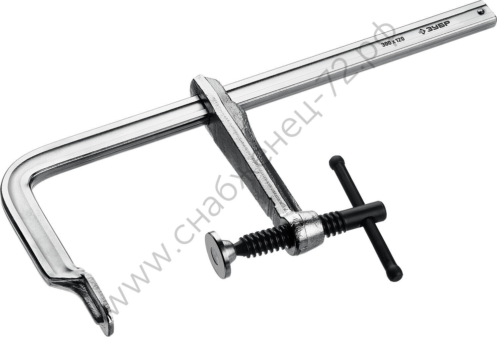 ЗУБР КС-300/120 F 300х120 мм, Цельнокованая струбцина (32157-120-300)