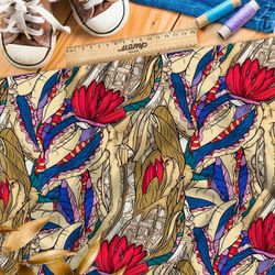 Ткань премиум таффета тайные мотивы