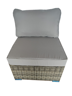 Модуль дивана центральный из искусственного ротанга серии УИЛТШИР «WILTSHRE» цвет Greige