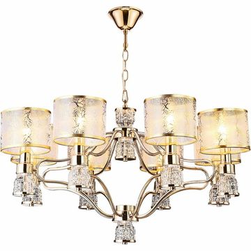 Люстра потолочная ILLUMICO E14  IL6216-8P-27 GD