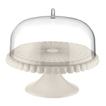 Блюдо для торта с крышкой tiffany, D30 см, молочно-белое