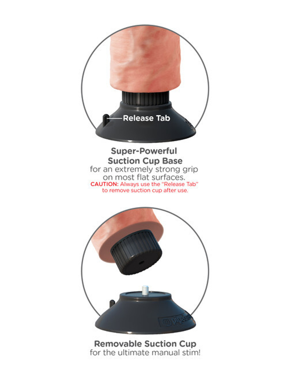 Гибкий вибромассажер-реалистик 7" Vibratins Cock Flesh (Цвет: телесный)