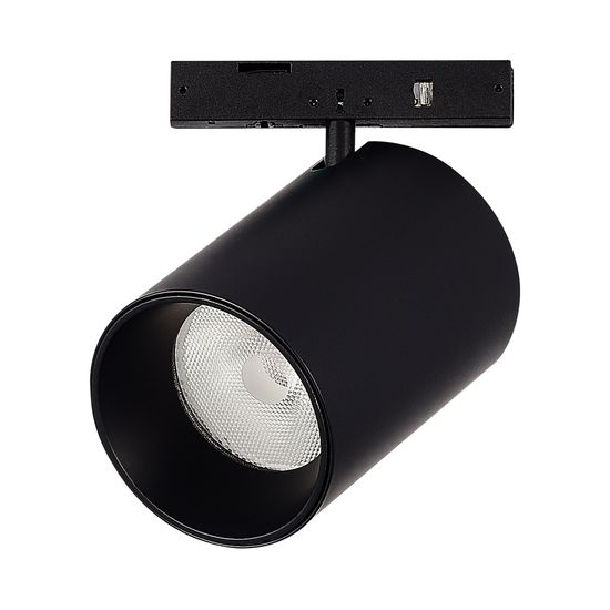 ST671.436.09 Магнитный трековый светильник Черный LED 1*9W 3000K 500Lm Ra>90 36° IP20 D45xH63 24V SUPER5