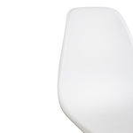Стул CINDY (EAMES) (mod. 001) дерево бук/металл/сиденье пластик, 51x46x82см, white (белый)
