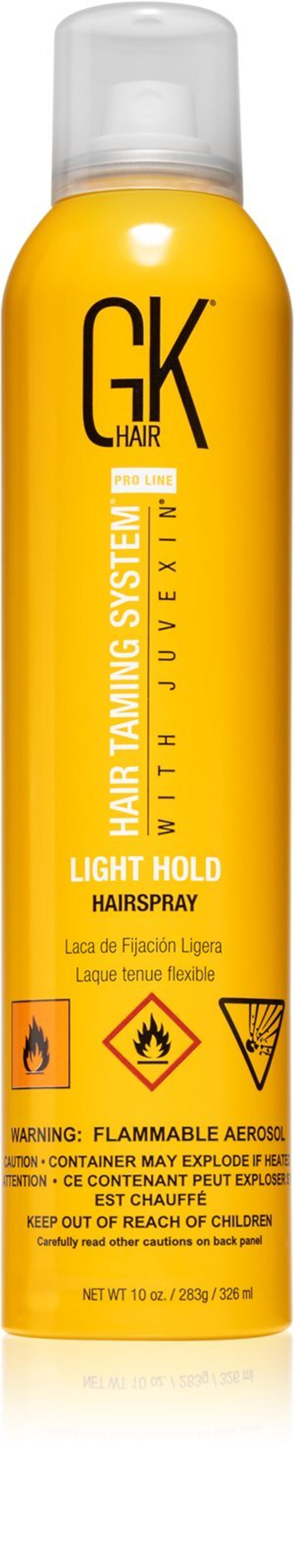 GK Hair Light Hold Hairspray - Лак для волос средней фиксации для длительного эффекта фиксации /   320  ml  / GTIN 815401012602