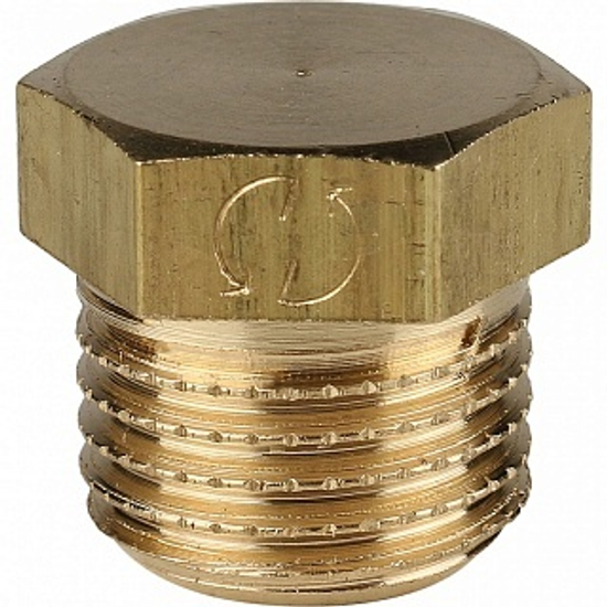 Заглушка 1/4" нар. латунь