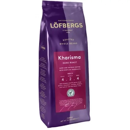 Кофе LOFBERGS Kharisma, в зёрнах, 400г. Лофбергс