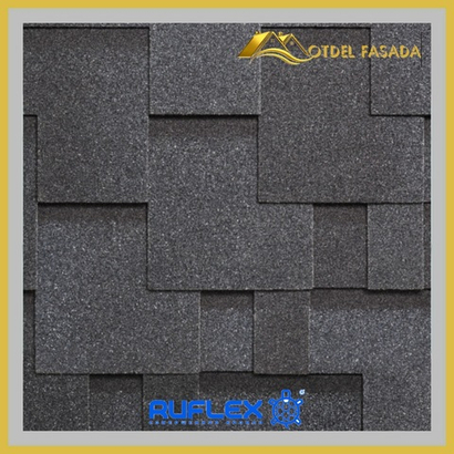 Гибкая черепица Ruflex Runa R-R-8 Темная ночь, 3 м2/упак.