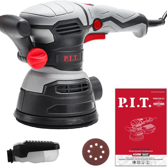 Шлифмашина PIT эксцентриковая РDS125-С1 (430Вт,125мм подошва,кол-во обор 4000-13500) купить в Москве и Московской области по низкой цене с доставкой по России — (2) Шлифмашина PIT эксцентриковая РDS125-С1 (430Вт,125мм подошва,кол-во обор 4000-13500) — (2)