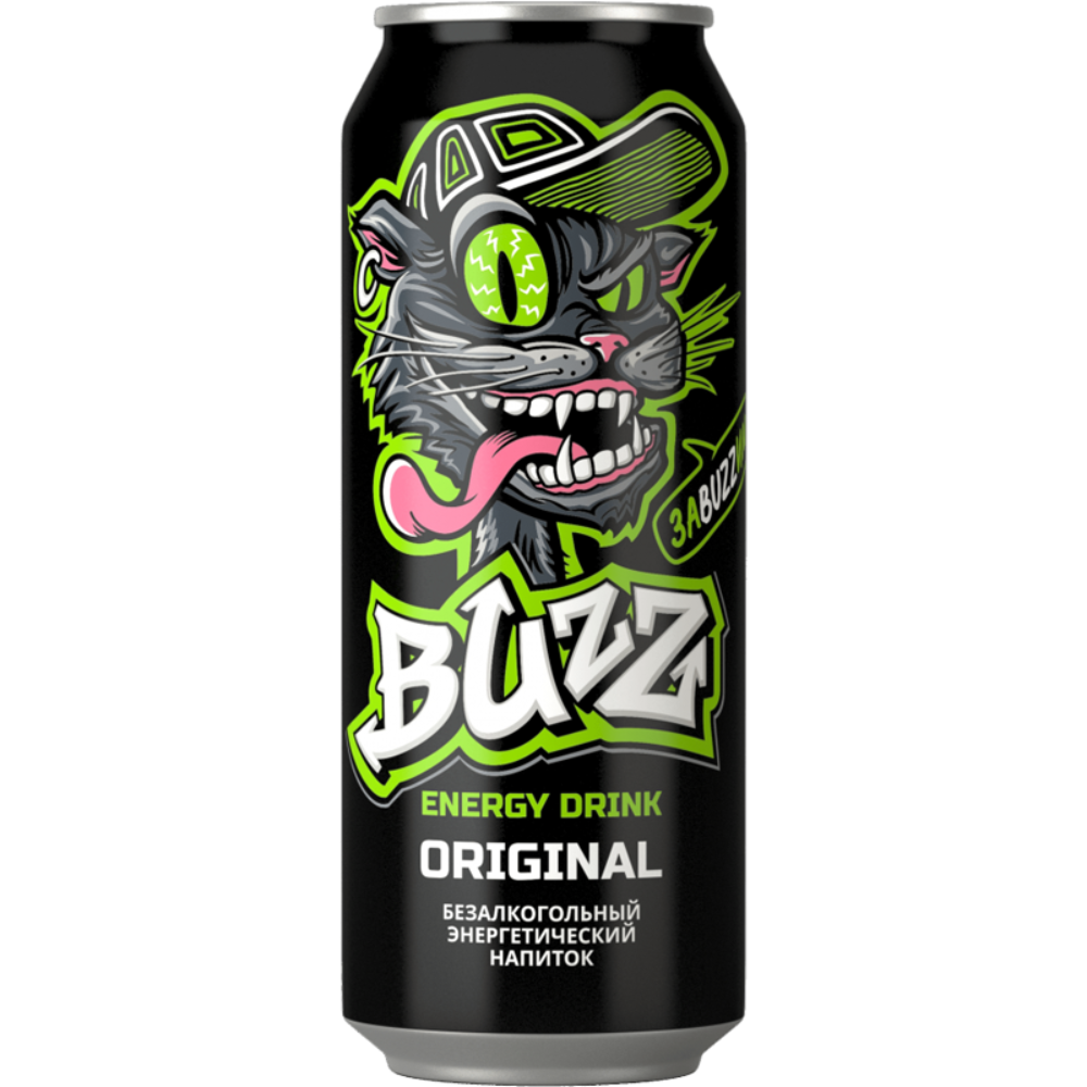 Напиток энергетический Buzz Original 0.45 л ж/б