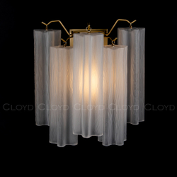 Бра Cloyd ANNO-C W1 / выс. 29 см - латунь светл. - белое матовое стекло (арт.20468)