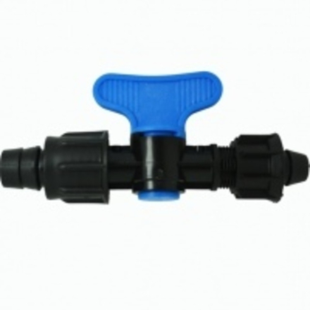 Кран стартовый с поджимом для капельной ленты Ø17 "SKY" (100/300 шт) КП-6504