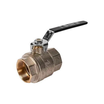 Кран шаровой полнопроходной STOUT - 1"1/2 (ВР/ВР, PN40, Tmax 150°C, ручка-рычаг черная)