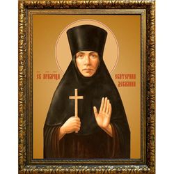 Екатерина Декалина, преподобномученица послушница. Икона на холсте.