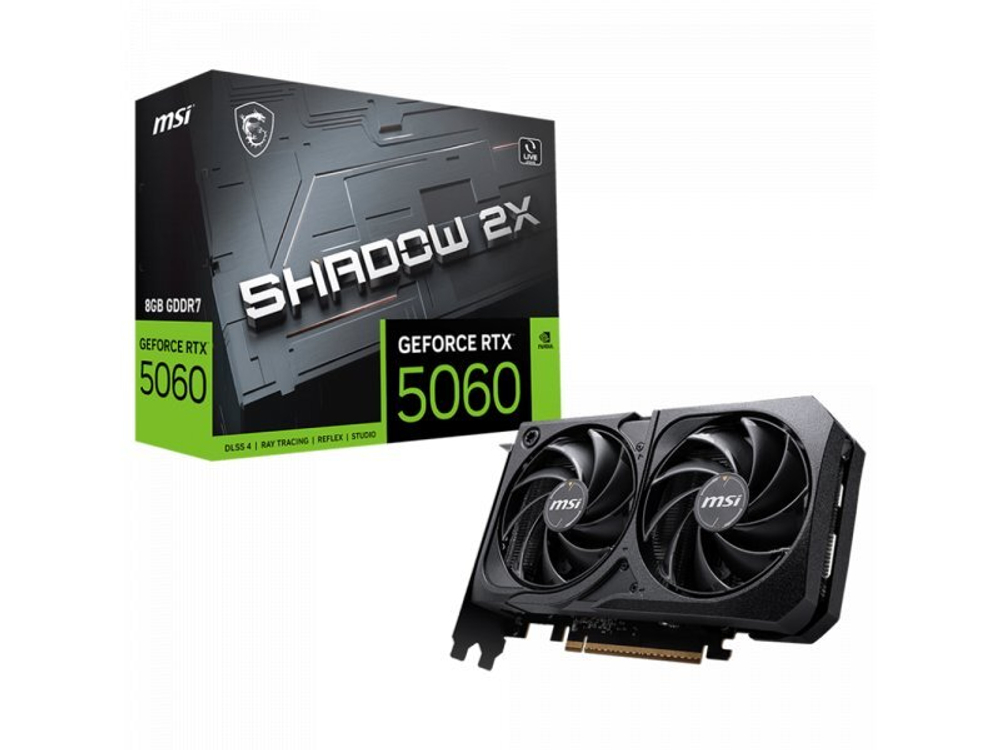 Видеокарта MSI Nvidia GeForce RTX 5060 SHADOW 2X [RTX 5060 8G SHADOW 2X]