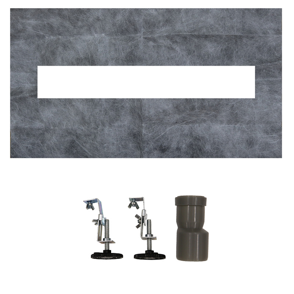 Душевой лоток AZARIO 800 мм, D40(50), металлическая перфорированная решетка, металлический желоб, гидрозатвор (AZT2FT01800)