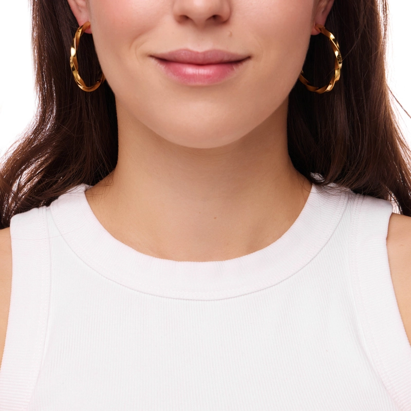 Серьги Золотые Узоры