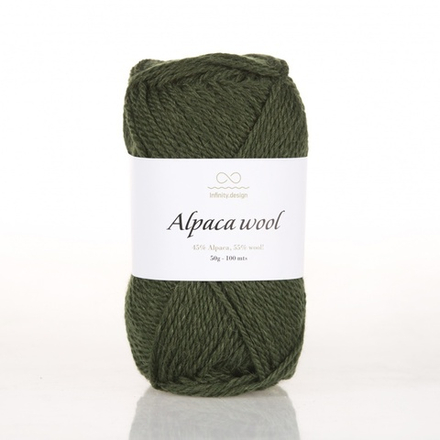Alpaca wool (9573/Зеленый мох)