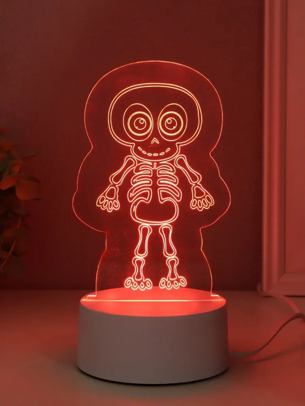 Светильник "Скелетик" LED RGB от сети RISALUX 9,5х8,5х14,8 с