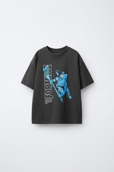 ZARA ФУТБОЛКА FORTNITE © EPIC GAMES, ТЕМНЫЙ АНТРАЦИТ