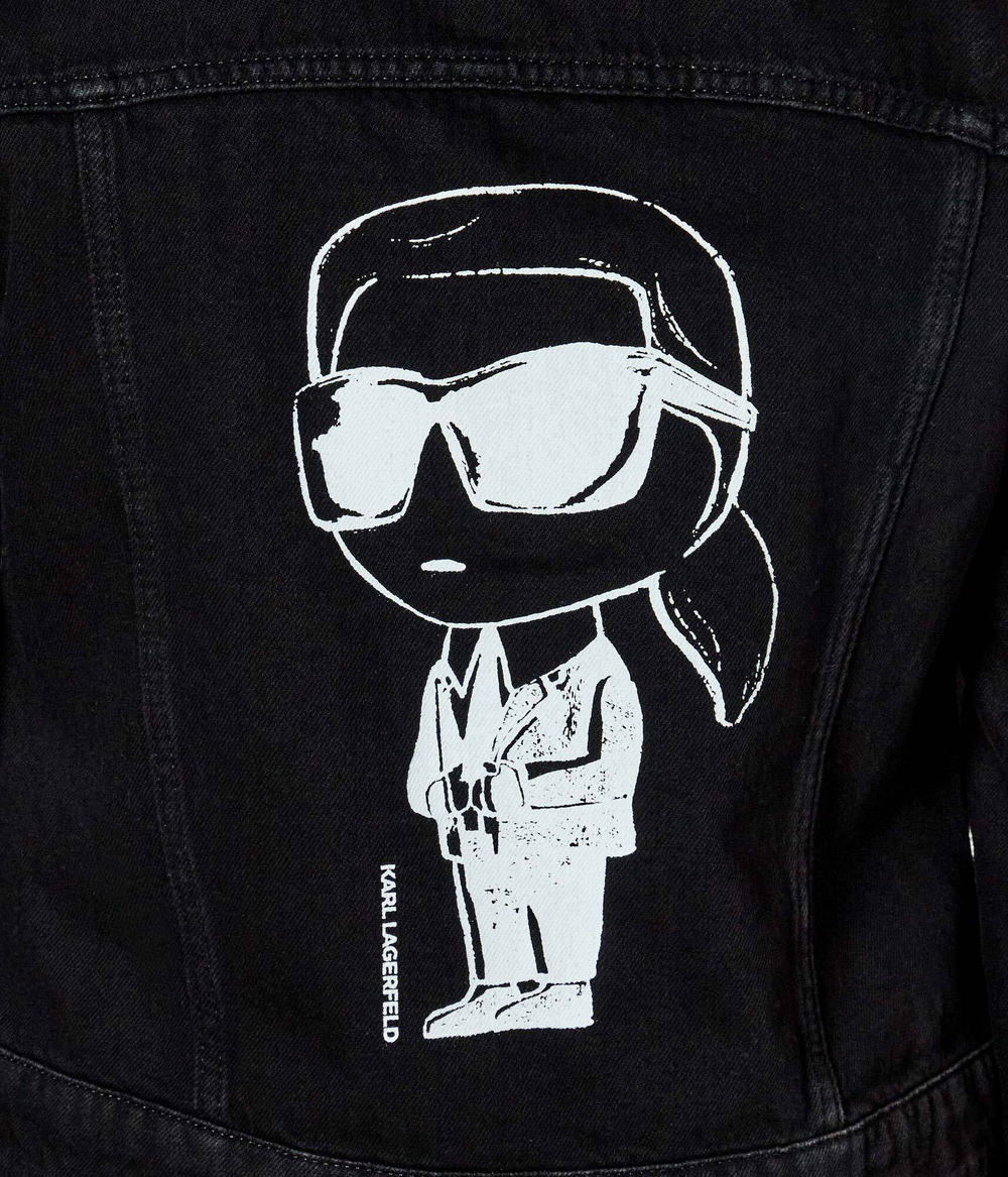Джинсовая куртка IKON PRINT Karl Lagerfeld - черный(A1W14047)