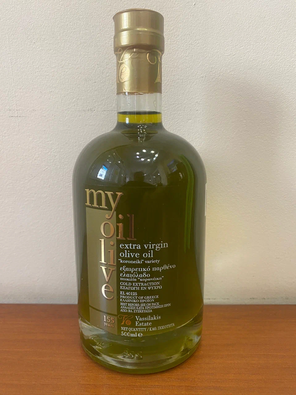 Оливковое масло VASSILAKIS Estate My Olive Oil, 500мл, Греция (Крит)