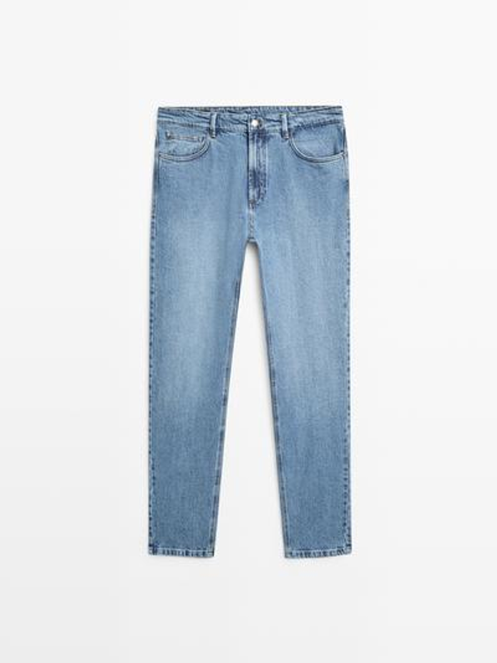 Massimo Dutti Джинсы зауженного кроя, светло-голубой