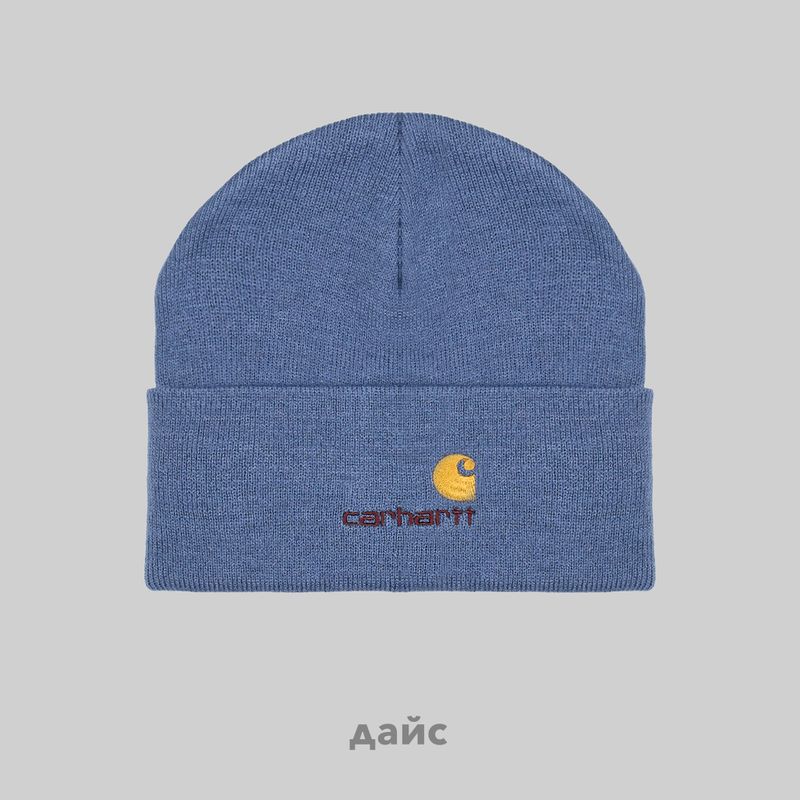 Шапка Carhartt WIP American Script Beanie артикул:I034235_positano - купить в магазине Дайс