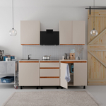 Шкаф навесной, 60х32х75, Виго, кухонный модуль, для посуды, кухонный гарнитур, в ванну и кухню, серый, Dipriz