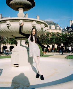 Платье-майка из серебряных пайеток