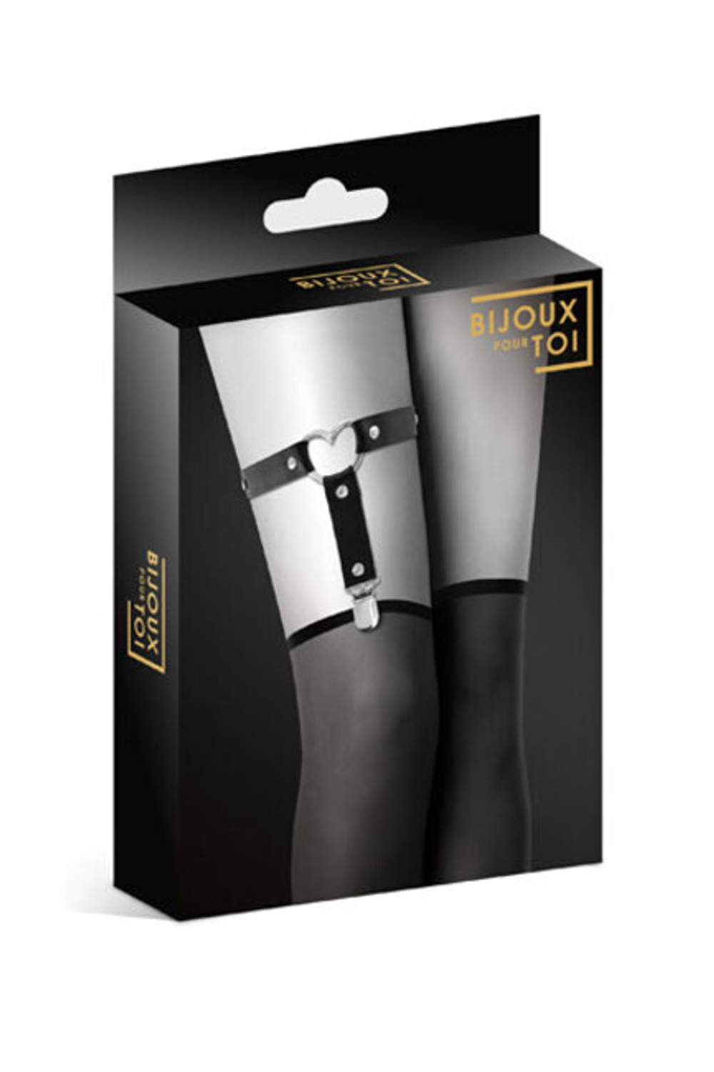 Гартер Bijoux Pour Toi с металлическим сердцем черный (Цвет: черный)
