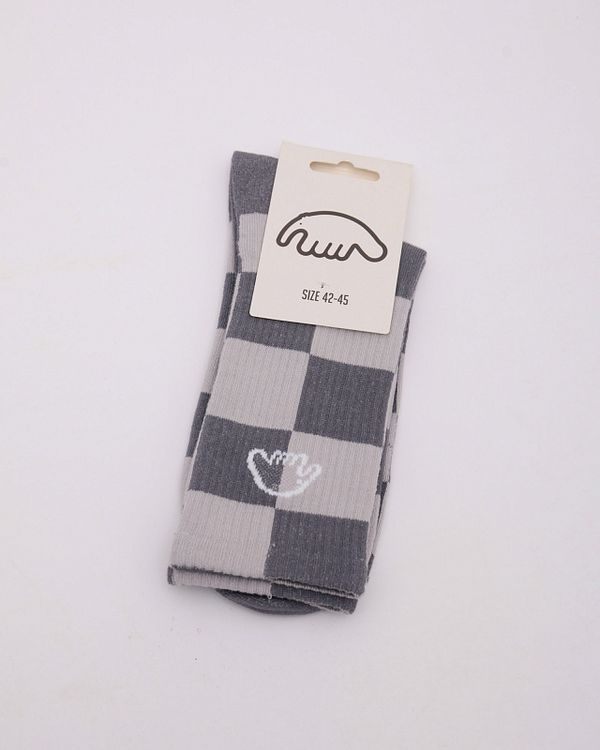Носки Big Check Серые - фото 1