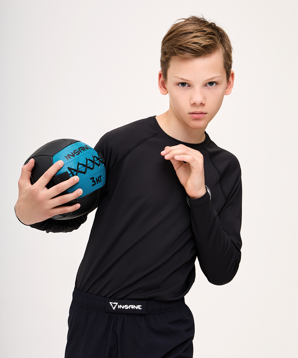 Медбол IN24-WB100, 3 кг, голубой