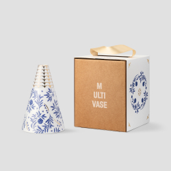 Мультиваза Farforite «Голубые ели» 1200 мл в подарочной коробке